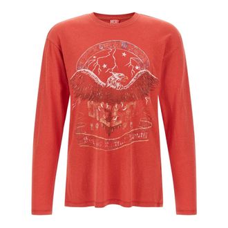 Diesel Hombre, Camisetas, Rojo, Talla: L