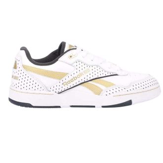 Reebok Dames Victor Solomon 4000 II Leren Perforated Sneakers (Wit Goud)