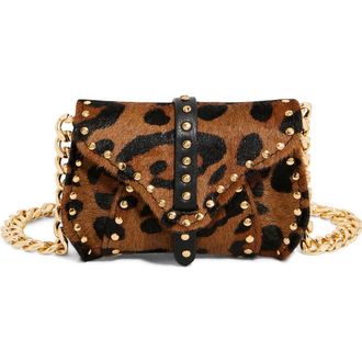 Aim&eacute;e Micro Amour Novelty Genuine Calf Hair Crossbody Bag in Wildcat Haircalf at Nordstrom