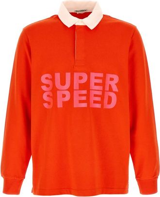 J.W.Anderson Super Speed Rugby Polo Top - Heren - Polos - Rood - XL - Katoen - Tops