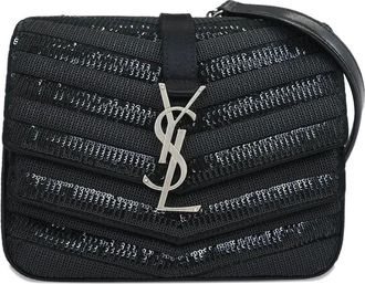 Saint Laurent 2019 Sulpice sequins-embellishment mini bag - Black