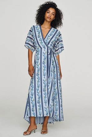 Hutch Iris Strapless Pleated A-Line Midi Dress