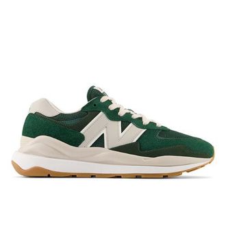 New Balance Mens 57/40 in Green/Grey/White Leather, size 6.5