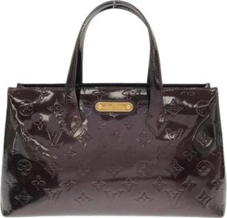Louis Vuitton Pre-owned Wilshire PM Handtas - Dames - Vintage Handtas - Paars - ONE Size - Leer - Vintage