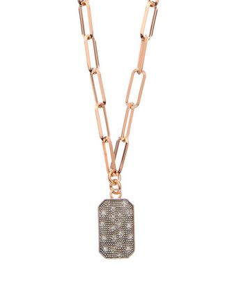 Meshmerise 18K Over Silver 0.12 Ct. Tw. Diamond Necklace