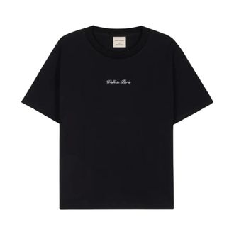 Walk In Paris Everyday T-shirt - Heren - Tops - Zwart - Maat: L Katoen