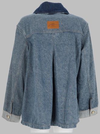 Ganni Patchwork Denim Jacket - Blue