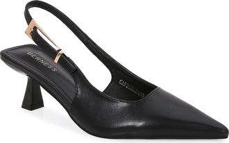Berness Cassandra Slingback Kitten Heel Pump in Black at Nordstrom Rack, Size 8.5