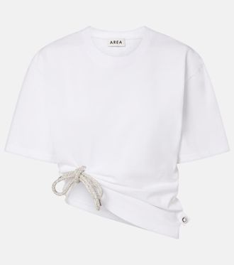 Area Embellished cotton jersey T-shirt