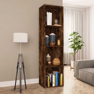vidaXL Estanter&iacute;a/mueble De Tv Contrachapada Roble Ahumado 36x30x143cm Vidaxl