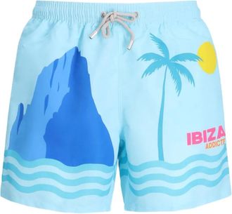MC2 Saint Barth Costume da bagno con stampa grafica - Blu