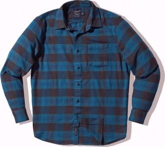 Grayers Mens Vintage Slub Twill Shirt In Blue Curry