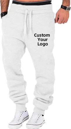 Generic Personalized Trousers Custom Your Logo Pants Men Fashion Sports Trousers Oversize Jogging Pants Casual Sweatpants Color1,M