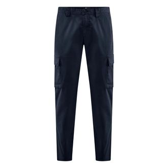 Bomboogie Pantaloni Cargo in Gabardine - - Trousers - Uomo - Blu - W30