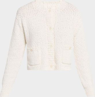 Sablyn Helena Cropped Double-Pocket Cardigan