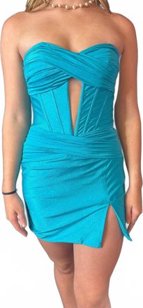 Jovani The Brandy Homecoming Dress In Turquoise