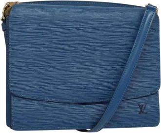 Louis Vuitton Tweedehands leren Louis Vuitton tassen - Dames - Vintage Schoudertas - Blauw - ONE Size - Leer - Vintage