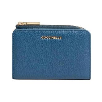 Coccinelle Wallets & Cardholders, female, Blue, Size: ONE SIZE Metallic Small Wallet