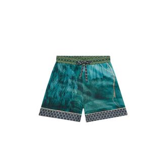 Pierre-Louis Mascia unisex, Korte broeken, Groen, Maat: XS Zijde