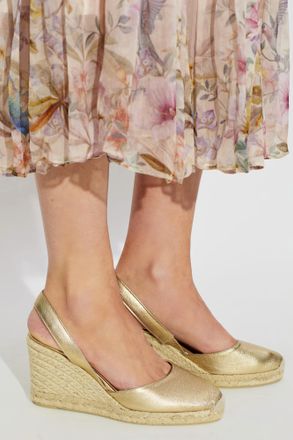 Castaner Carissa Wedge Shoes, Womens, Gold