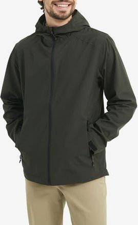 Hawke & Co Seam Sealed 2.0 Waterproof Hooded Jacket in Loden at Nordstrom Rack, Size X-Large