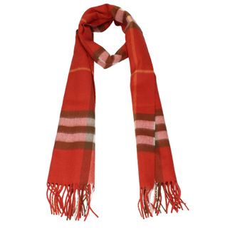 Burberry Sciarpa Burberry E Cashmere Rosso