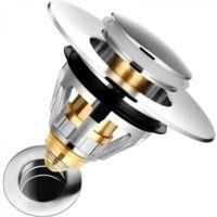 OEM Tap&oacute;n De Desag&uuml;e Emergente Para Fregadero - Filtro Antiobstrucci&oacute;n Universal, Tap&oacute;n Para Fregadero Y Ba&ntilde;era [acero Inoxidable + Cobre Puro, Compatible