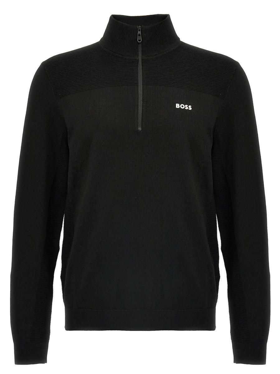 Hugo boss half zip jumpers hotsell