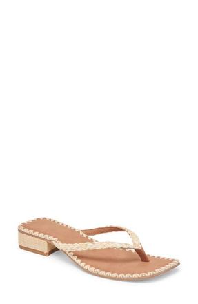 Dolce Vita Barty Flip Flop in Light Natural Raffia at Nordstrom, Size 7.5