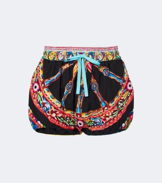 Dolce & Gabbana Carretto cotton poplin shorts
