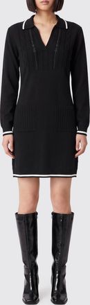 Liu Jo Mini abito polo in maglia a coste con logo di strass