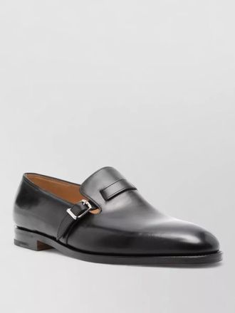 John Lobb leather monk strap shoes