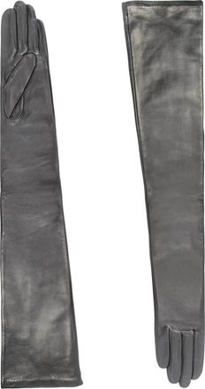 Agnelle Glamour Leather Gloves Arm Length in Black at Nordstrom, Size Medium