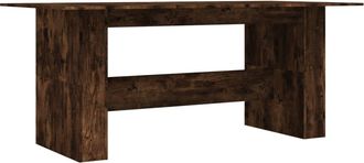 vidaXL Vidaxl - Mesa De Comedor Madera De Ingenier&iacute;a Roble Ahumado 180x90x76 Cm