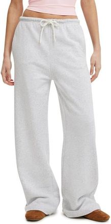 Cotton On Womens Wide Leg Sweatpant in Soft Grey Marle at Nordstrom, Size Xxx-Small