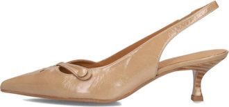 Billi Bi Slingbacks A9414 - Dames - Pumps - Beige - 39 EU - Leer - Schoenen