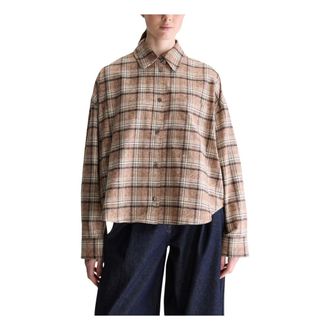 Bellerose Camisa de cuadros relajada Jaxie - Blouses & Shirts - Mujer - Marr&oacute;n - S
