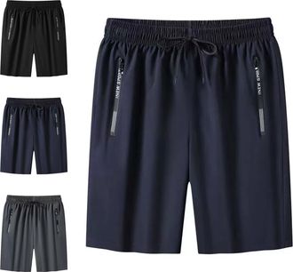 Generic 2024 New Summer Shorts for Women,Ice Silk Quick Drying Stretch Shorts for Women, Unisex Stretch Active Quick (Blue,3XL)