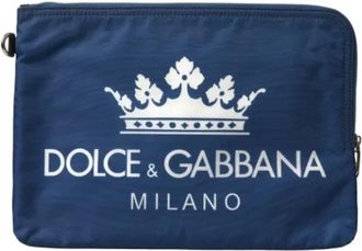 Dolce & Gabbana Pre-owned Fabric clutches - Dames - Vintage Clutch - Blauw - ONE Size - Nylon - Vintage