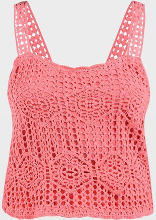 La Blanca Waverly Crochet Tank Top