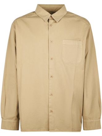 A.P.C. Relaxed-Fit Classic Collar Shirt with Logo Detail