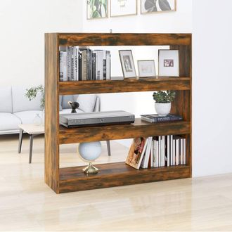 vidaXL Vidaxl - Estanter&iacute;a/divisor De Espacios Roble Ahumado 100x30x103 Cm