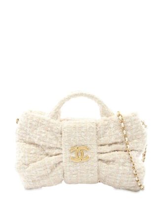 Chanel 2021-2025 CC Tweed mini-crossbodytas - Wit