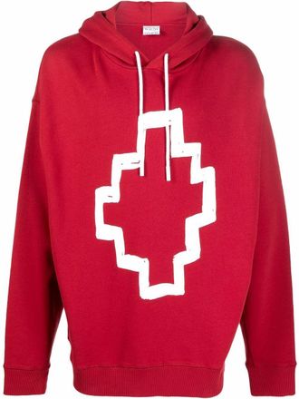 Marcelo Burlon Felpa con cappuccio - Rosso