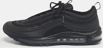 Nike Black Mesh And Leather Air Max 97 Triple Black Sneakers
