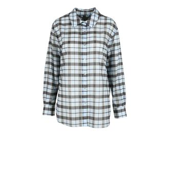 L'autre Chose Katoenen Overhemd - Dames - Overhemden - Blauw - M - Katoen - Overhemden