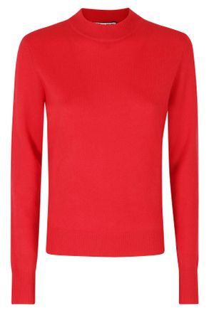 Essentiel Red Kash Round Neck Cashmere Knit Sweater
