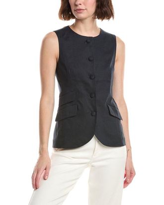 Rag & Bone Rag & Bone Slade Linen-Blend Vest