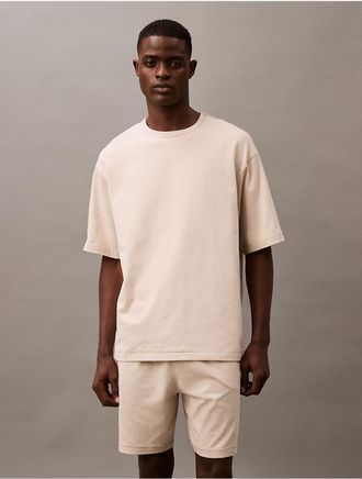 Calvin Klein Mens Flex Lounge Crewneck T-Shirt - White - XL