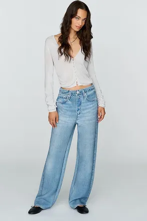 Rag & Bone Miramar Mallow High Rise Wide Leg Jeans